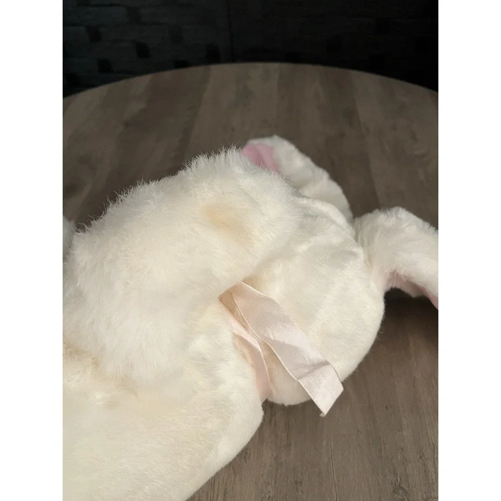 Vintage Russ Sunny Bunny White Rabbit Plush Floppy Ears Stuffed Animal Good Cond